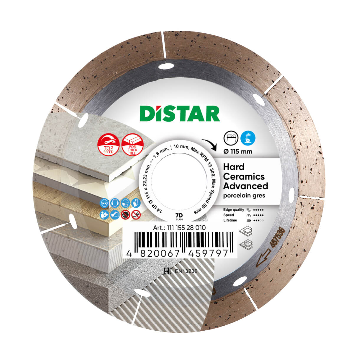 Diamond blade DISTAR 115 HARD CERAMICS ADVANCED