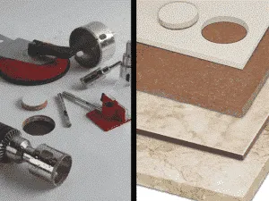 Drilling into tiles or tiles? No problem